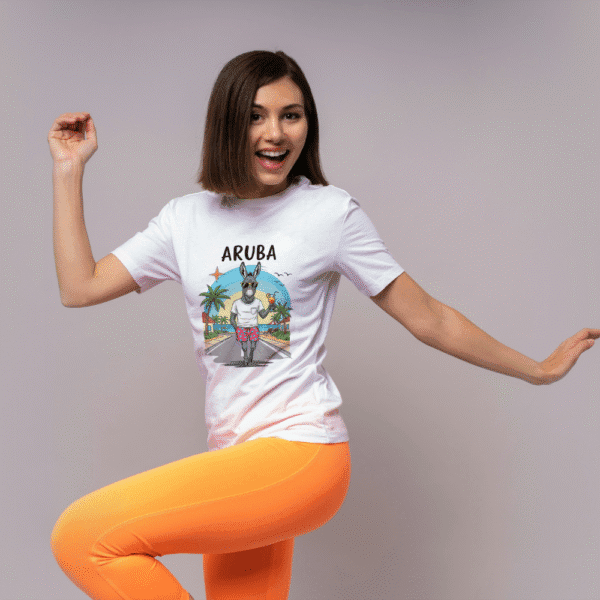 The Happy Donkey – Aruba Cartoon Tee