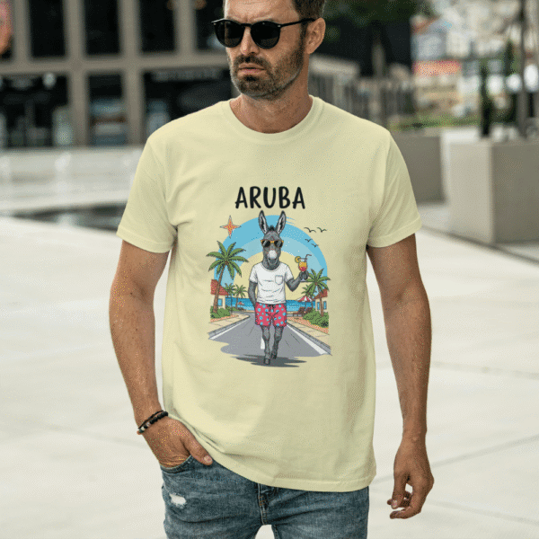 The Happy Donkey – Aruba Cartoon Tee