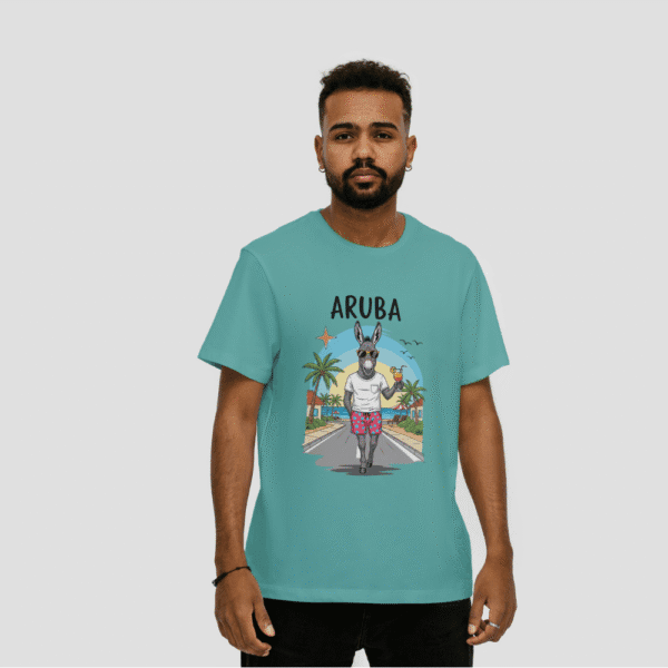 The Happy Donkey – Aruba Cartoon Tee