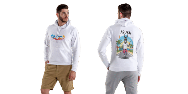 Aruba Summer Club Midweight Hooded Sweatshirt – Beach Vibes, Comfort & Style - Image 9
